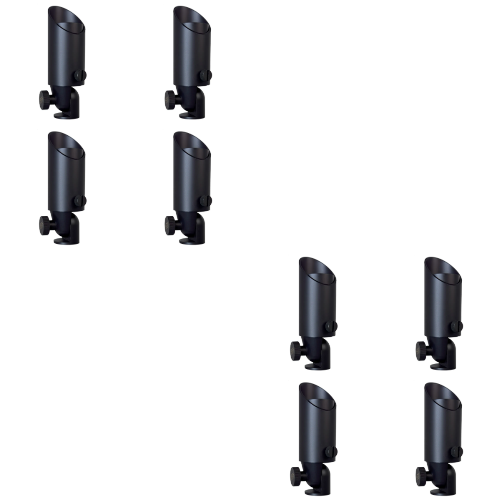 Outdoor Landscape Lighting LED 12V Low Voltage SPB08 4x/8x/12x Package 5W 3000K Warm White Integrated LED Brass Spotlight 12V Low Voltage Small Directional Bullet Light Outdoor Landscape 8 Pack Dark Brass