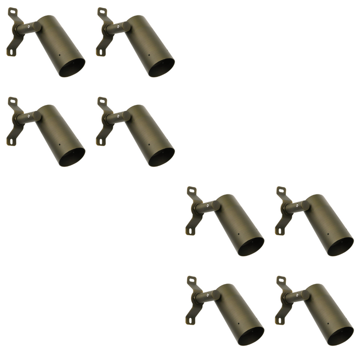 Outdoor Landscape Lighting LED 12V Low Voltage TL01B with MR16 5W 3000K 4x/8x/12x Package Low Voltage Brass Directional Down Light Outdoor Landscape Lighting 8 Pack