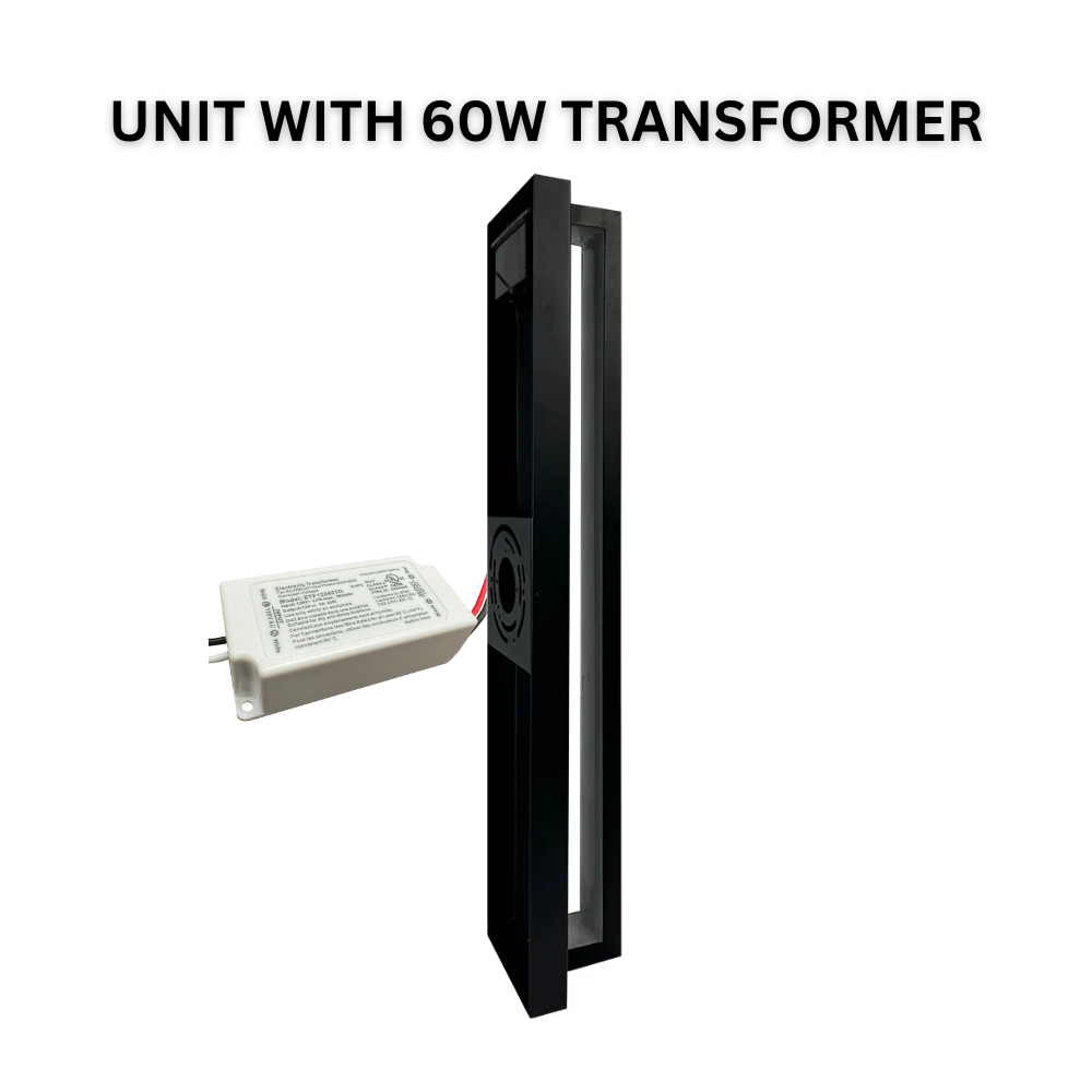 Outdoor Landscape Lighting LED 12V Low Voltage SCA02-24 Integrated LED 24W RGBCW Bluetooth Control 24″x4.9″x3.5″ 12V Low Voltage Aluminum Wall Sconce Lighting IP65 Waterproof With 60W DC12V Transformer (+$25)