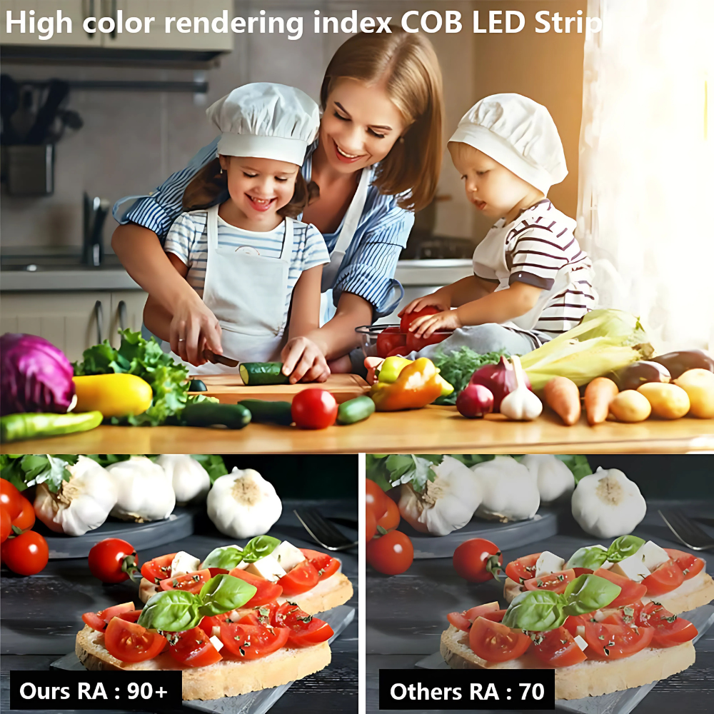 Outdoor Landscape Lighting LED 12V Low Voltage SLD23 Dotless Linear LED Dimmable, 2.13W/ft 16.4ft COB Strip Lights IP20 Low Voltage 4mm DC12V Diffused Tape Light