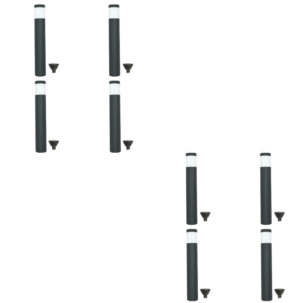 Outdoor Landscape Lighting LED 12V Low Voltage BPLP01 Brutus 15" Black Brass Bollard 4x/8x/12x MR16 4W Dimmable 2700K Package Light Low Voltage Outdoor Lighting