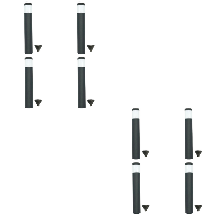 Outdoor Landscape Lighting LED 12V Low Voltage BPLP01 Brutus 15" Black Brass Bollard 4x/8x/12x MR16 4W Dimmable 2700K Package Light Low Voltage Outdoor Lighting