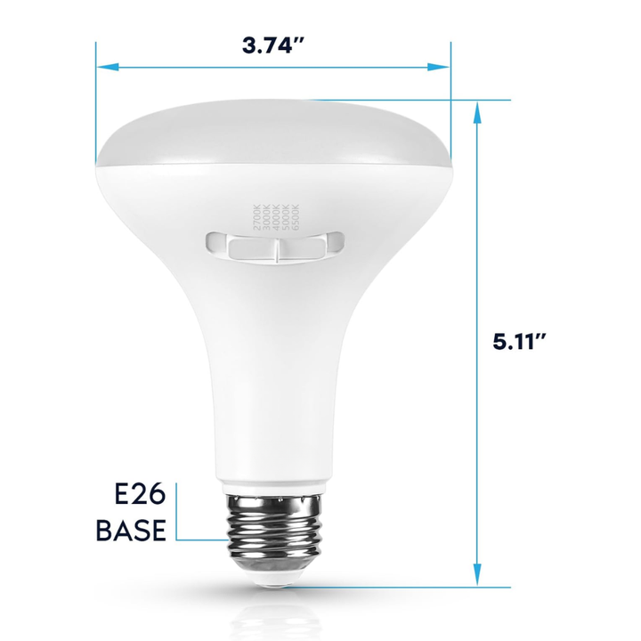 Outdoor Landscape Lighting LED 12V Low Voltage E26 4-Pack 10W 120V Line Voltage 5CCT 2700K/3000K/4000K/5000K/6500K Bulbs Package Dimmable CRI90 Energy Saving High Voltage Medium Base Light Bulb