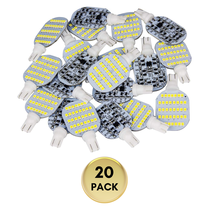 Outdoor Landscape Lighting LED 12V Low Voltage T10 921 922 912 3.8W Super Bright 600LM DC12V LED Bulbs Energy Saving Light Bulb Package 20 Pack