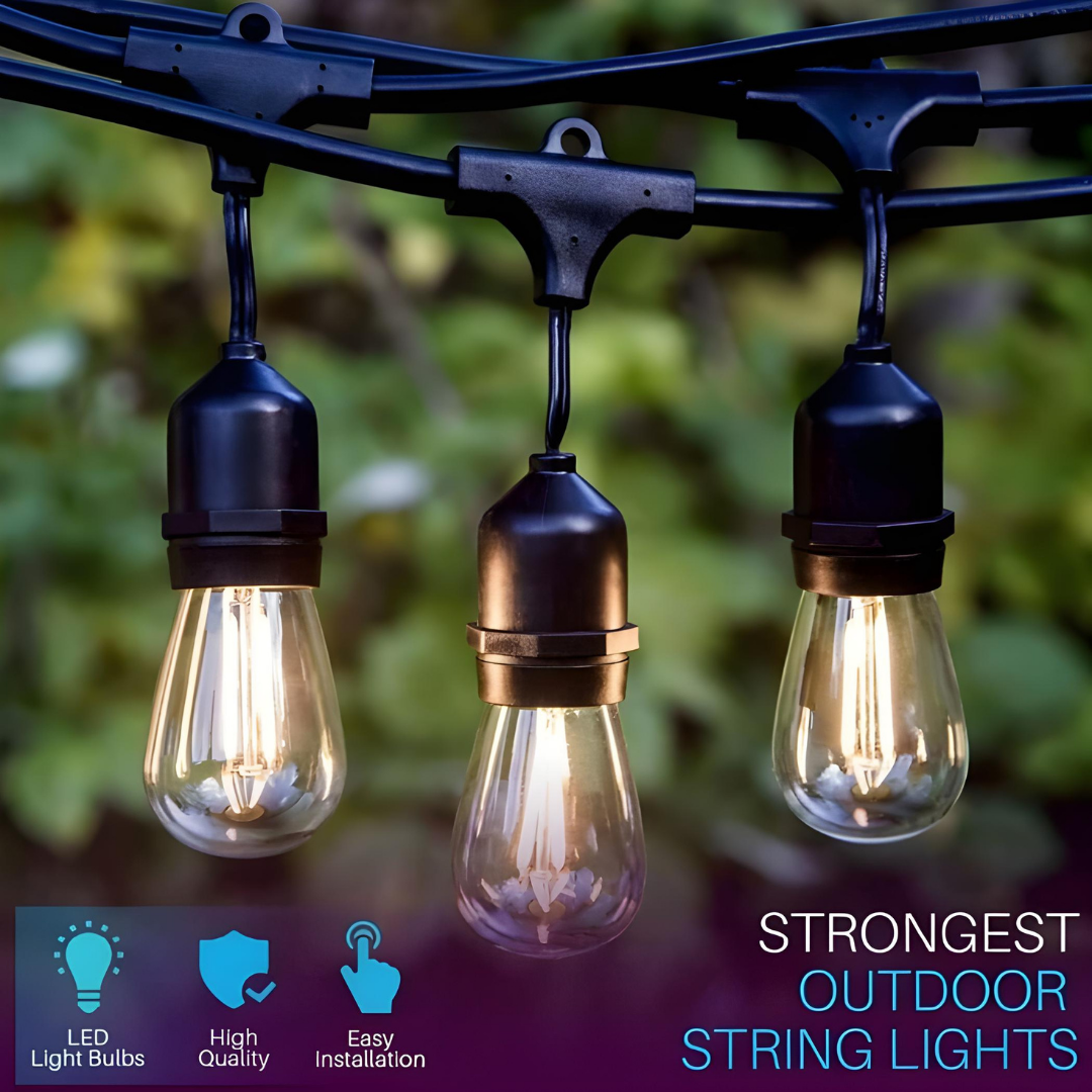 Outdoor Landscape Lighting LED 12V Low Voltage SL101 Replacement Light Bulbs 2W LED S14 E26 12V Low Voltage Edison Style for Bistro String Lights