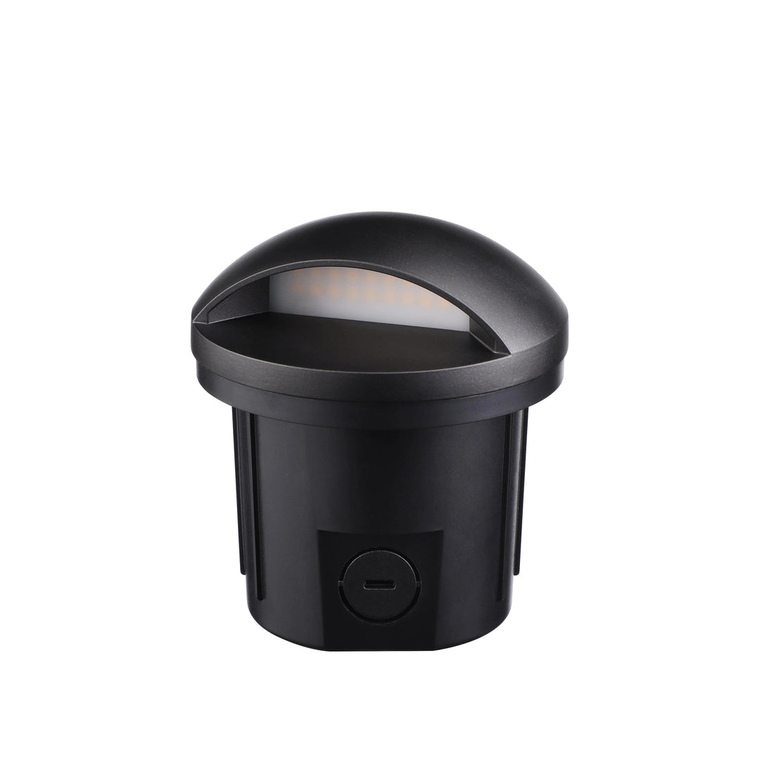 Outdoor Landscape Lighting LED 12V Low Voltage UNAL01 Crescente Aluminum Round Surface Mount Mono-Directional Integrated 6W 3000K LED In-Ground Well Light Low Voltage Landscape Lighting