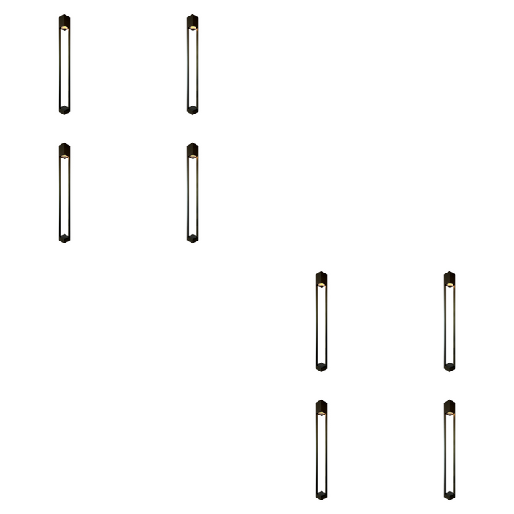 Outdoor Landscape Lighting LED 12V Low Voltage PLB23 4x/8x/12x Package Cast Brass Path and Area Light LED 12V Low Voltage Pathway Outdoor Lighting Landscape Fixture with G4 3W 3000K Bulb 8 Pack