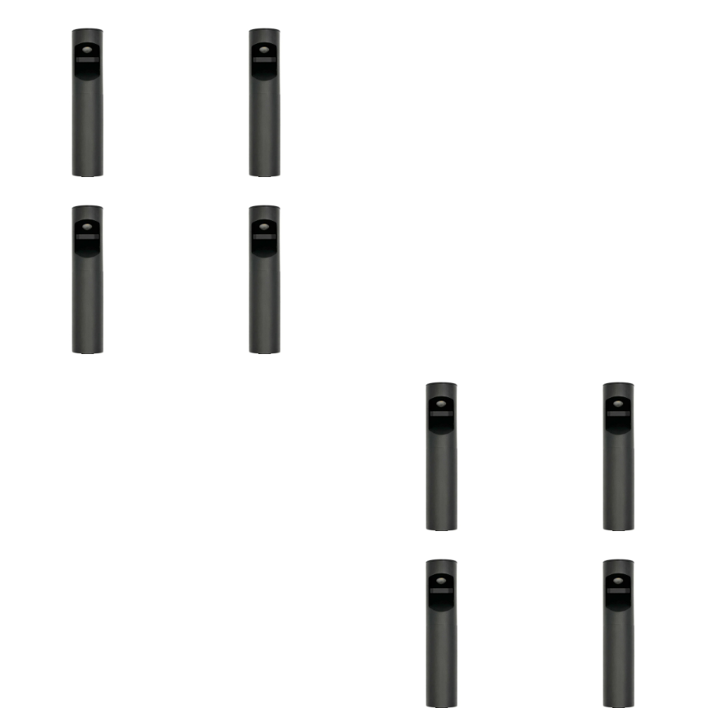 Outdoor Landscape Lighting LED 12V Low Voltage BPLP02 Boyd Brass Bollard 4x/8x/12x 4W 3000K Integrated LED Low Voltage Driveway Light Outdoor Landscape Lighting Black Brass 8 Pack
