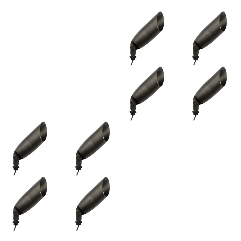 Outdoor Landscape Lighting LED 12V Low Voltage AL15B with MR16 5W 3000K 4x/8x/12x Package Low Voltage Brass Directional Spotlight Outdoor Landscape Lighting 8 Pack