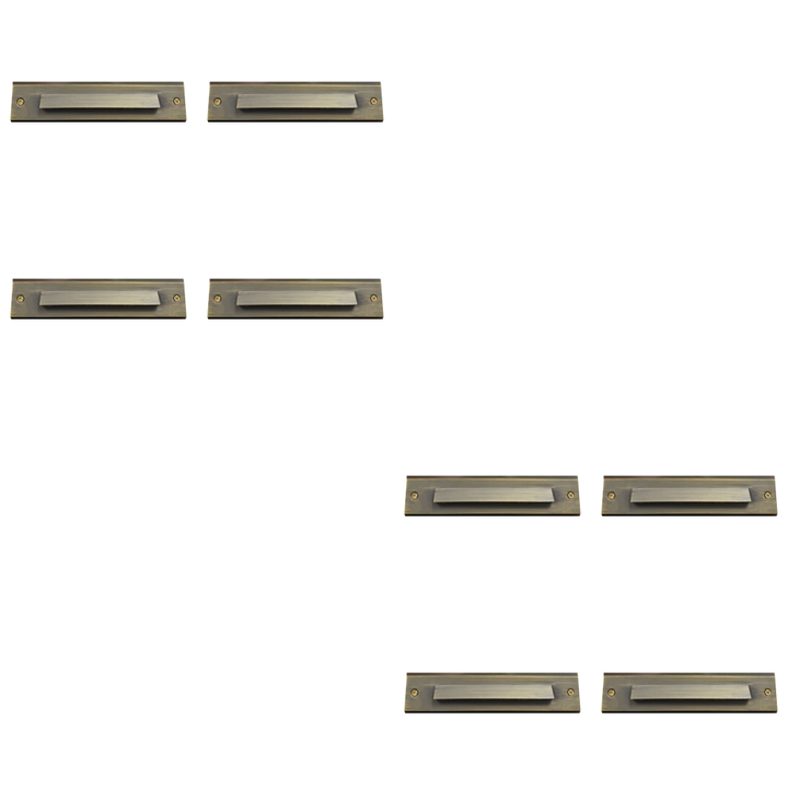 Outdoor Landscape Lighting LED 12V Low Voltage STB16 4x/8x/12x Package 2W LED Cast Brass 12V Low Voltage Surface Mounted Slim Horizontal Outdoor & Indoor 7.37" Step Light 8 Pack Natural Brass