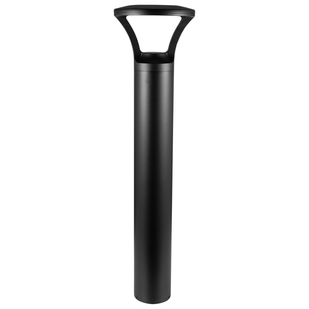 Outdoor Landscape Lighting LED 12V Low Voltage BPLA07 39" 120V Tunable 10W/18W/25W 3000K/4000K/5000K 3CCT Black Aluminum Round-Top Bollard Light Line Voltage Commercial Bollard Path Light Outdoor Lighting