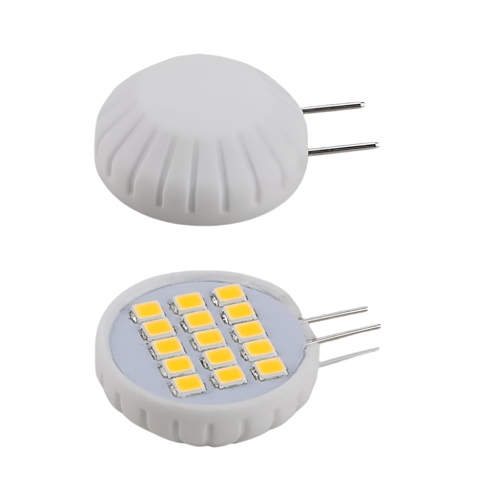 Outdoor Landscape Lighting LED 12V Low Voltage G4 5 Pack 1.8W 220LM Dimmable SMD Side Pin Flat LED Light Bulb 12V 180° Bulb Energy Efficient