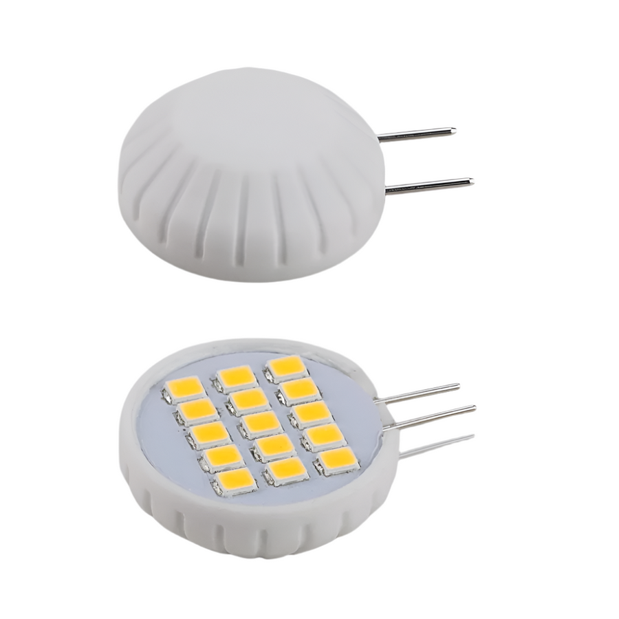 Outdoor Landscape Lighting LED 12V Low Voltage G4 5 Pack 1.8W 220LM Dimmable SMD Side Pin Flat LED Light Bulb 12V 180° Bulb Energy Efficient