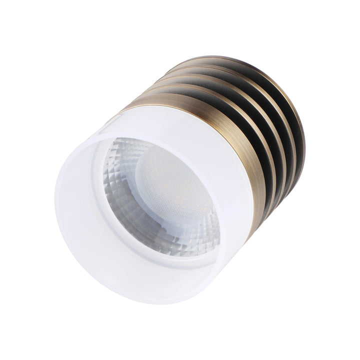 Outdoor Landscape Lighting LED 12V Low Voltage HLA01 Calvo Low Voltage Brass Yellow Cylinder Pendant 4.5W 2700K Integrated LED Aluminum Light Hanging Patio Light