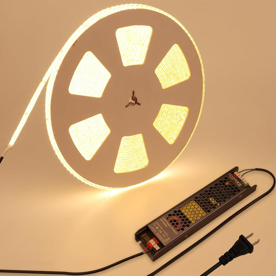 Outdoor Landscape Lighting LED 12V Low Voltage SL11 Strip Light Single Color 2835 2.29W/ft 10mm DC48V Low Voltage LED Outdoor IP65 UL SMD Strip Light 3000K Warm White