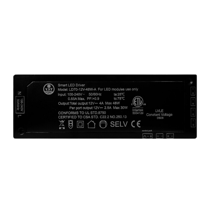 Outdoor Landscape Lighting LED 12V Low Voltage TSDC48 – Heavy Duty 12V DC 48W Low Voltage Transformer for LED Modules