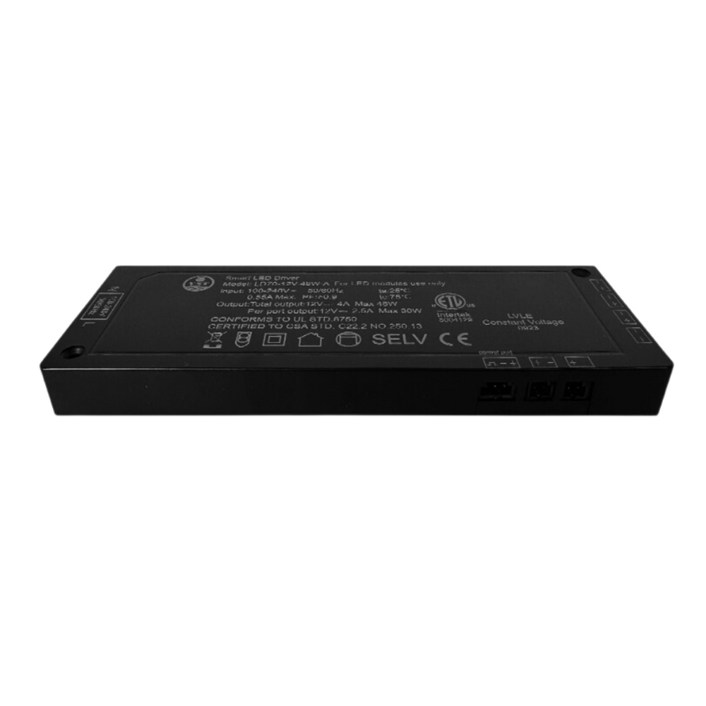 Outdoor Landscape Lighting LED 12V Low Voltage TSDC48 – Heavy Duty 12V DC 48W Low Voltage Transformer for LED Modules