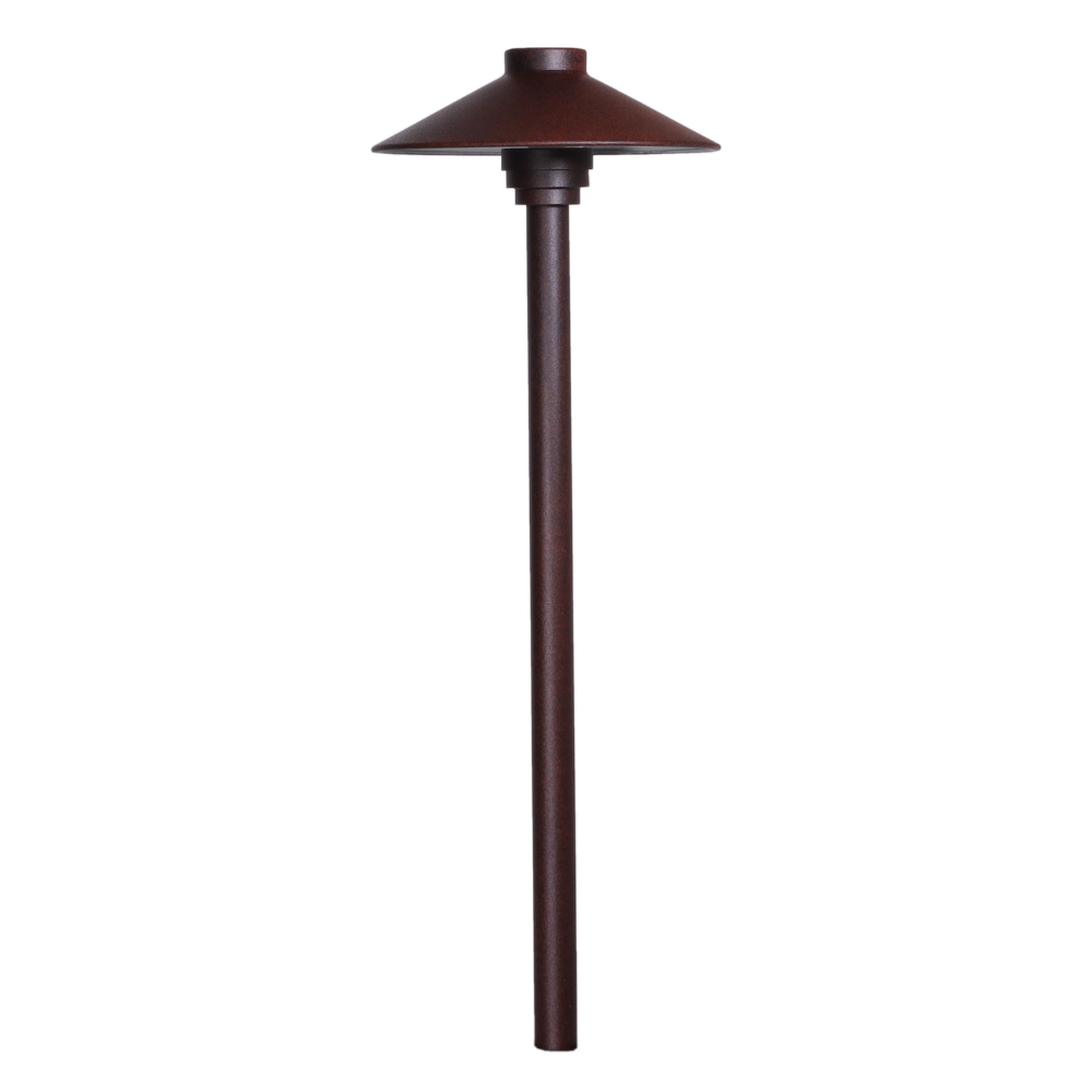 Outdoor Landscape Lighting LED 12V Low Voltage KL309 12V G4 LED AC/DC Aluminum Low Voltage Landscape Lighting Large Hat Path Light Brown None
