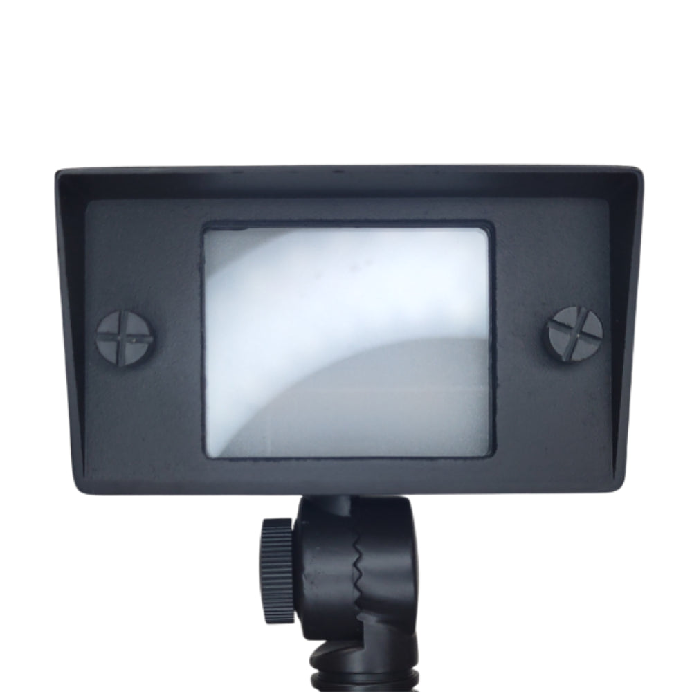 Outdoor Landscape Lighting LED 12V Low Voltage FPBCC04 4x/8x/12x Package Cast Brass 3CCT Adjustable 2W-7W Rectangular Built-In LED Floodlight 12V Low Voltage Fixture