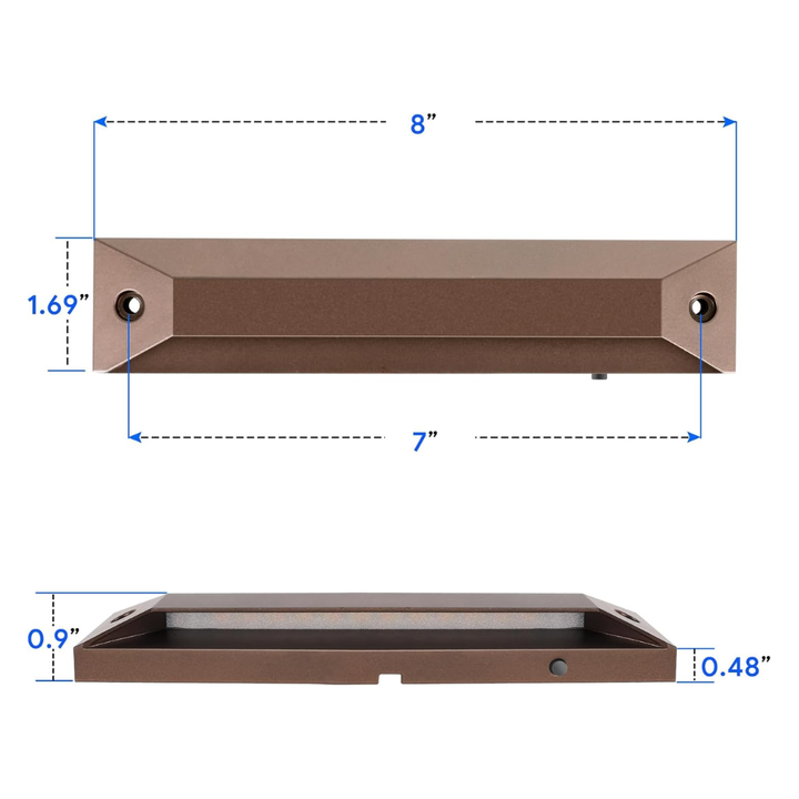 Outdoor Landscape Lighting LED 12V Low Voltage STLA13 6 and 8 Pack Low Voltage 12V 5W 8" 5CCT 2200K/2700K/3000K/4000K/5000K LED Landscape Deck Light, Outdoor Retaining Wall Lights, IP65 Waterproof Step Lights, for Stair Lighting and Yard Patio Pathway Walkway