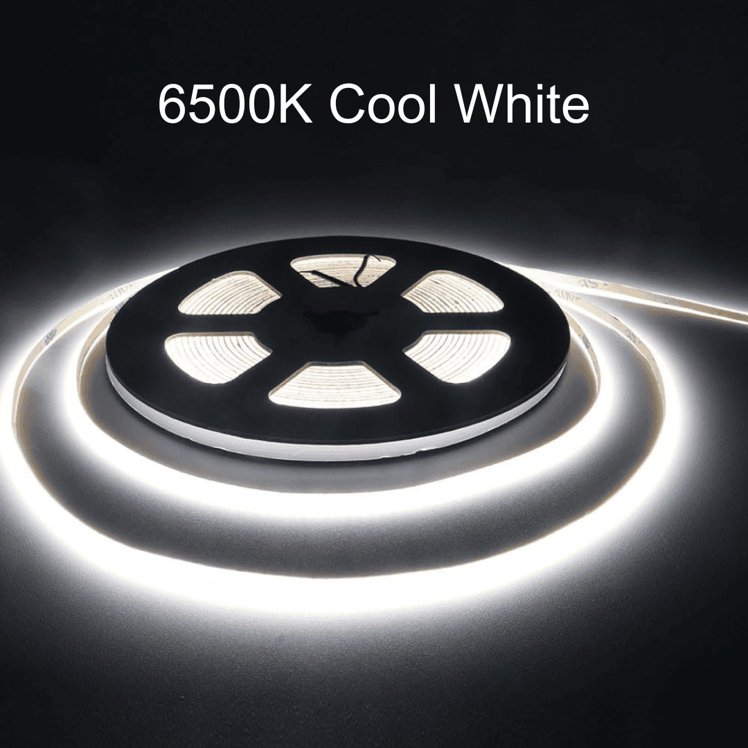 Outdoor Landscape Lighting LED 12V Low Voltage SLD35 Dotless Linear LED 3mm Width, 3000K/4000K/6500K 1.46W/ft COB Strip Lights IP20 Low Voltage DC12V/24V Tape Light 6500K Cool White