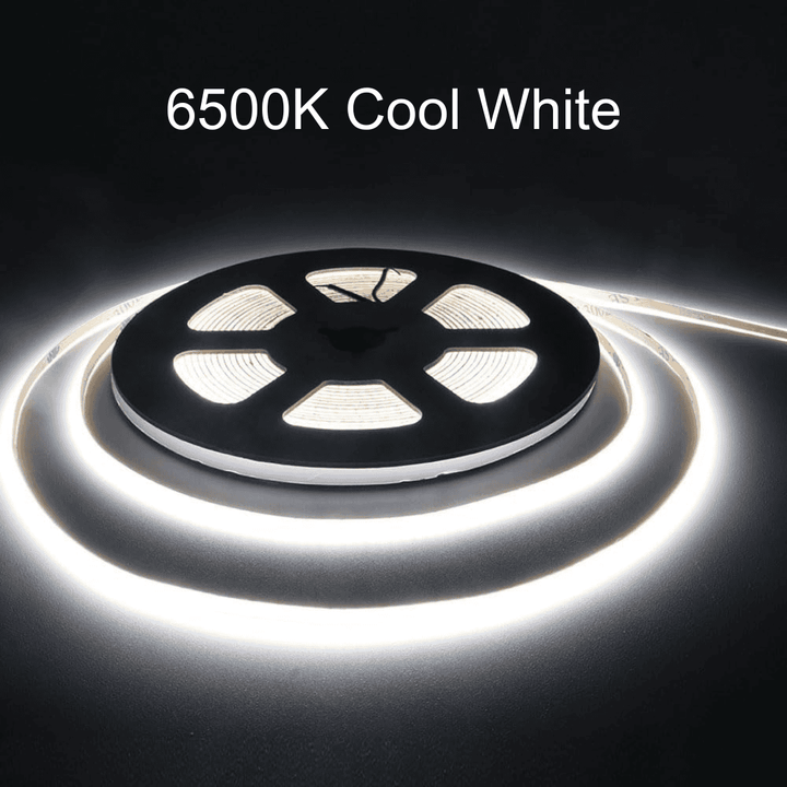 Outdoor Landscape Lighting LED 12V Low Voltage SLD35 Dotless Linear LED 3mm Width, 3000K/4000K/6500K 1.46W/ft COB Strip Lights IP20 Low Voltage DC12V/24V Tape Light 6500K Cool White