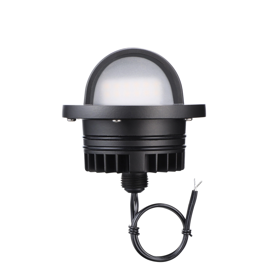 Outdoor Landscape Lighting LED 12V Low Voltage UNAL02 Primo Quarto Aluminum Round Surface Mount Half-Moon Integrated 6W 3000K LED In-Ground Well Light Low Voltage Landscape Lighting
