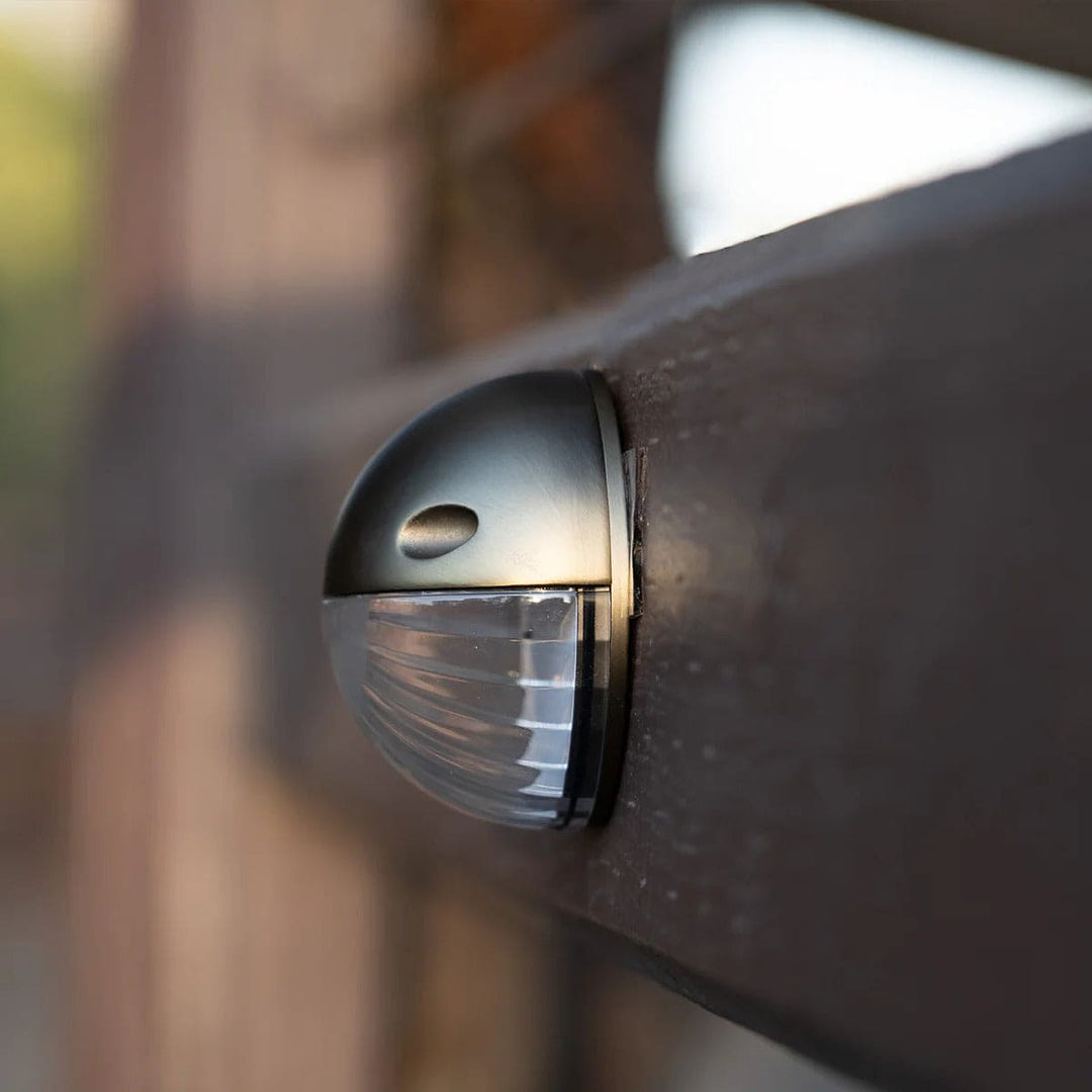Outdoor Landscape Lighting LED 12V Low Voltage STAL01 Nova Aluminum Round Surface Mount Integrated 2.5W 3000K LED Deck Light Low Voltage Landscape Lighting