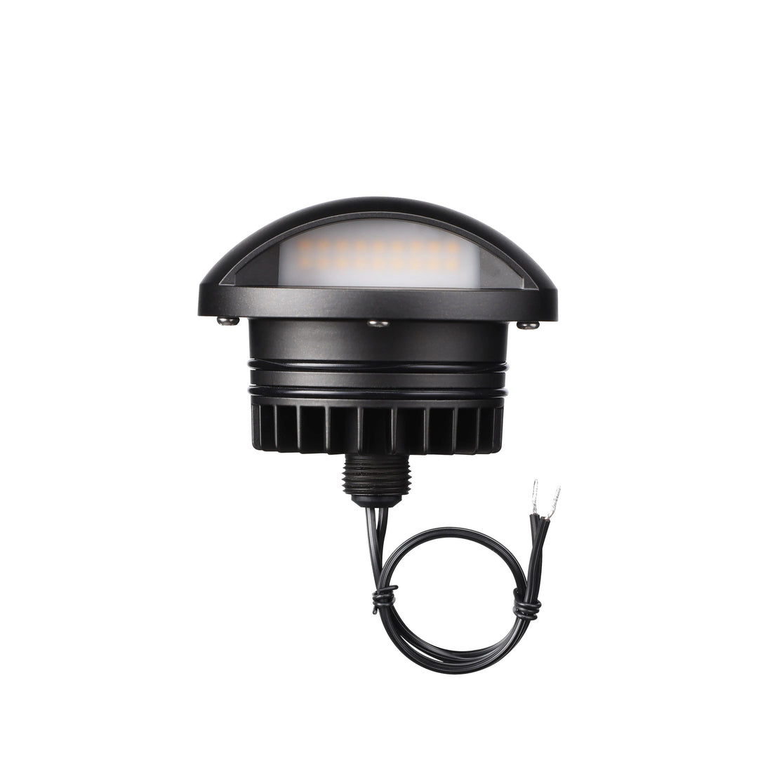 Outdoor Landscape Lighting LED 12V Low Voltage UNAL01 Crescente Aluminum Round Surface Mount Mono-Directional Integrated 6W 3000K LED In-Ground Well Light Low Voltage Landscape Lighting