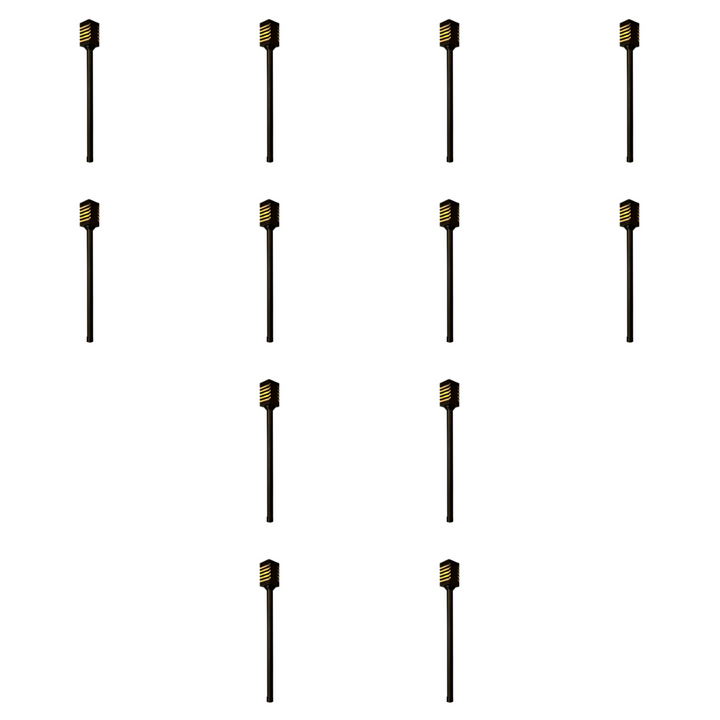 Outdoor Landscape Lighting LED 12V Low Voltage PLB24 4x/8x/12x Package Cast Brass Path and Area Light LED 12V Low Voltage Pathway Outdoor Lighting Landscape Fixture with G4 3W 3000K Bulb 12 Pack