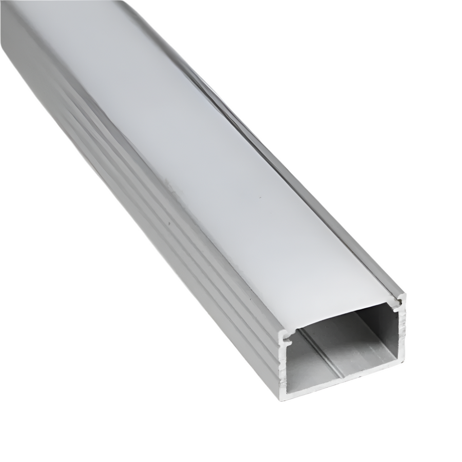 Outdoor Landscape Lighting LED 12V Low Voltage BN269 Rectangular 8 ft Aluminum Channel 0.70" x 0.50" 10 Pack LED Strip Light Cover End Caps