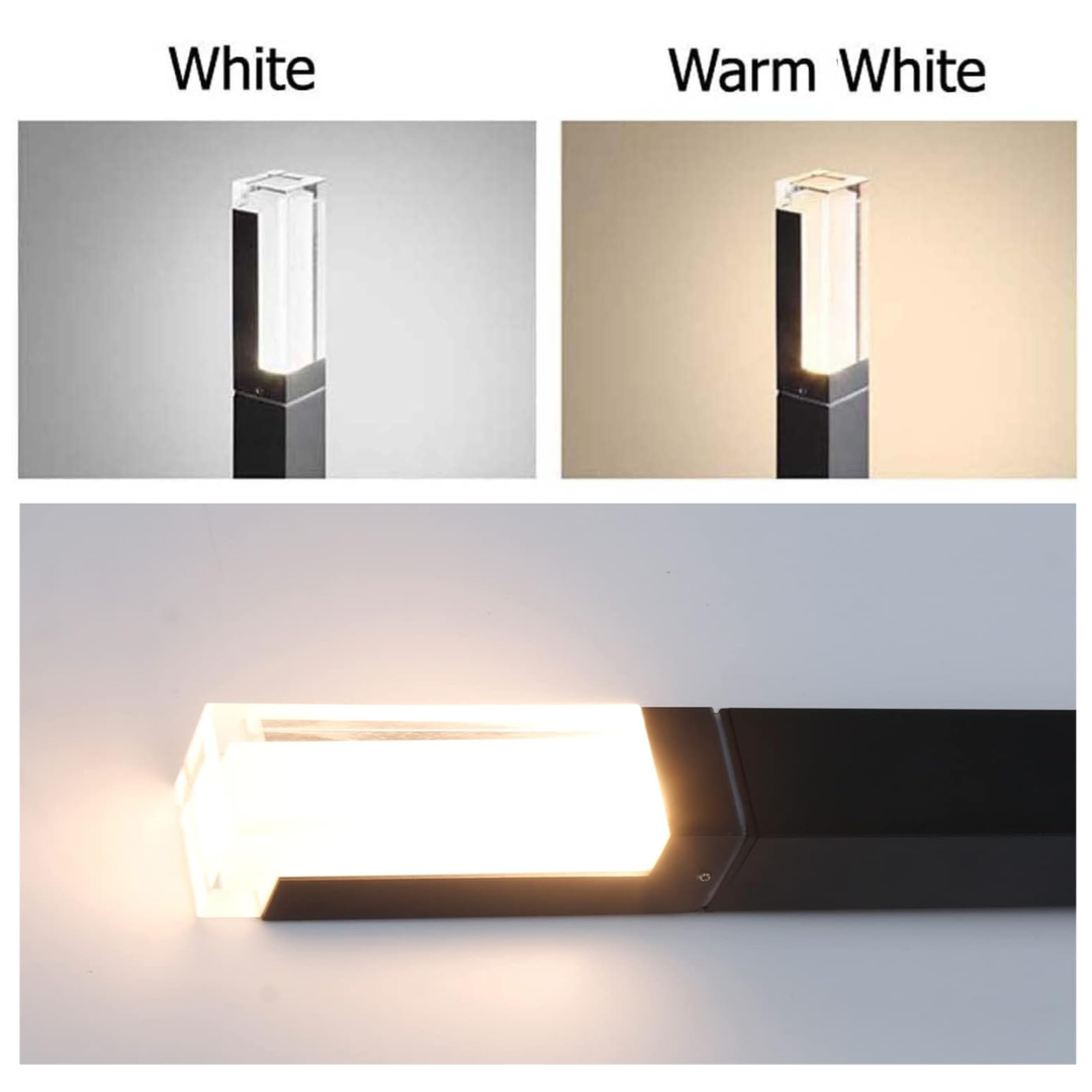 Outdoor Landscape Lighting LED 12V Low Voltage ALPL01 4-Pack 7W LED Line Voltage Bollard Landscape Light | High Voltage Path Light Waterproof