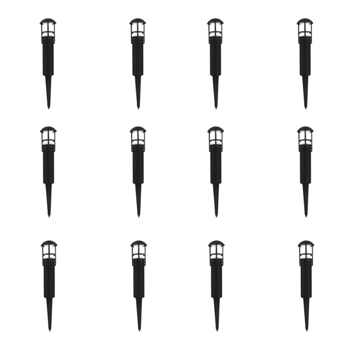 Outdoor Landscape Lighting LED 12V Low Voltage CDPA55 4x/8x/12x Package 3W 12V Low Voltage 3000K Warm White Integrated LED Garden Bollard Aluminum Path Light 12 Pack