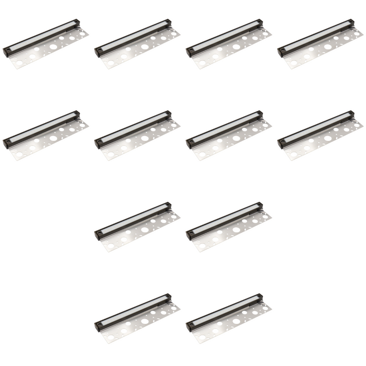 Outdoor Landscape Lighting LED 12V Low Voltage HL12B04 4x/8x/12x Package 4W 12" Solid Brass Integrated LED Hardscape Light Low Voltage Landscape Lighting 12 Pack