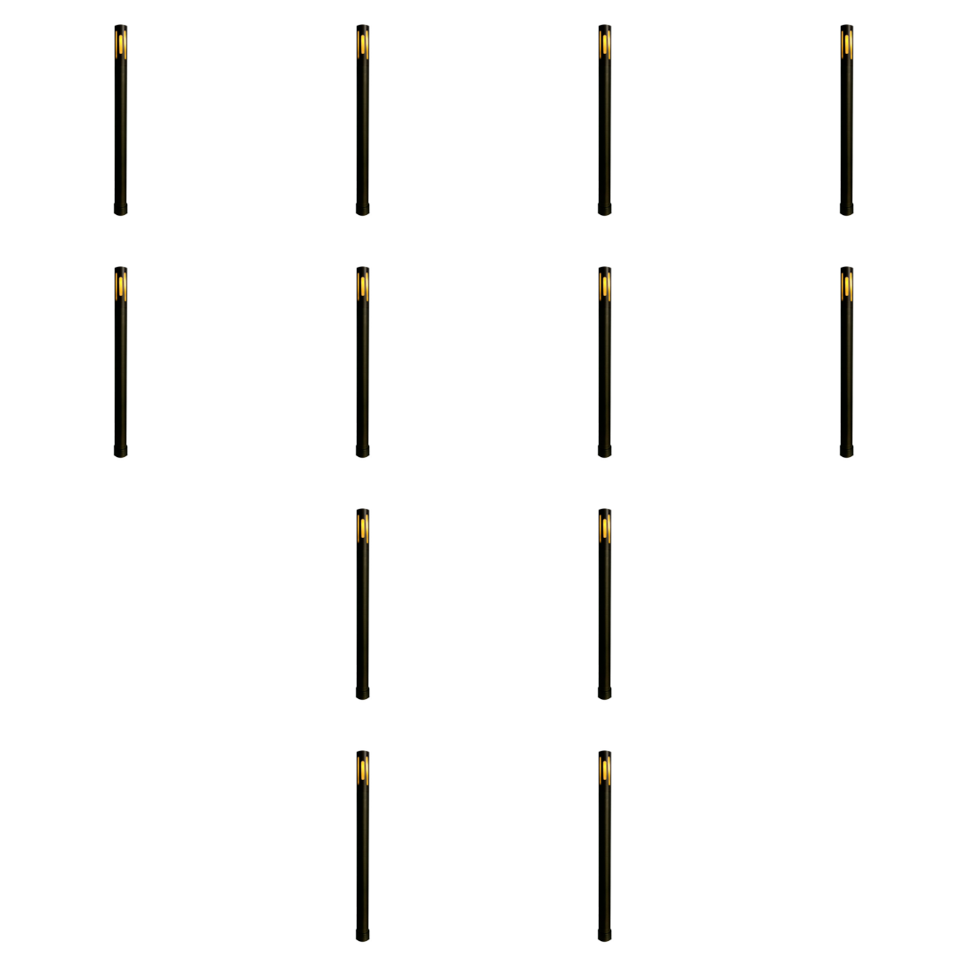 Outdoor Landscape Lighting LED 12V Low Voltage PLB25 4x/8x/12x Package Cast Brass Path and Area Light LED 12V Low Voltage Pathway Outdoor Lighting Landscape Fixture with G4 3W 3000K Bulb 12 Pack