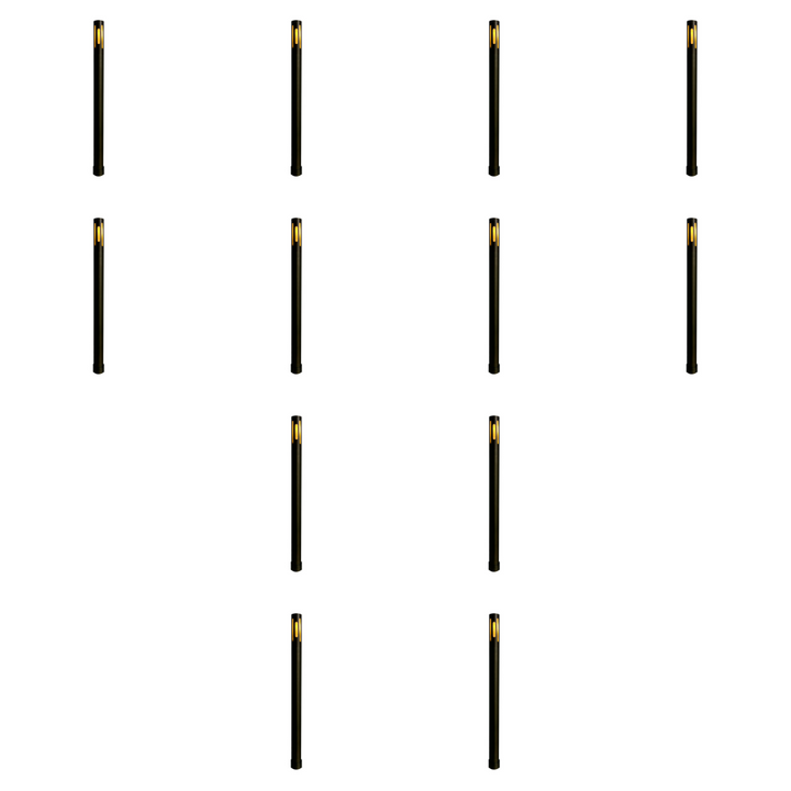 Outdoor Landscape Lighting LED 12V Low Voltage PLB25 4x/8x/12x Package Cast Brass Path and Area Light LED 12V Low Voltage Pathway Outdoor Lighting Landscape Fixture with G4 3W 3000K Bulb 12 Pack