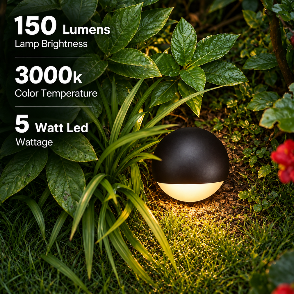 Outdoor Landscape Lighting LED 12V Low Voltage UNAL03 5W 3000K 150LM Bronze Aluminum Half-Moon LED Surface Mount Well Light – 12V Low Voltage Landscape Lighting