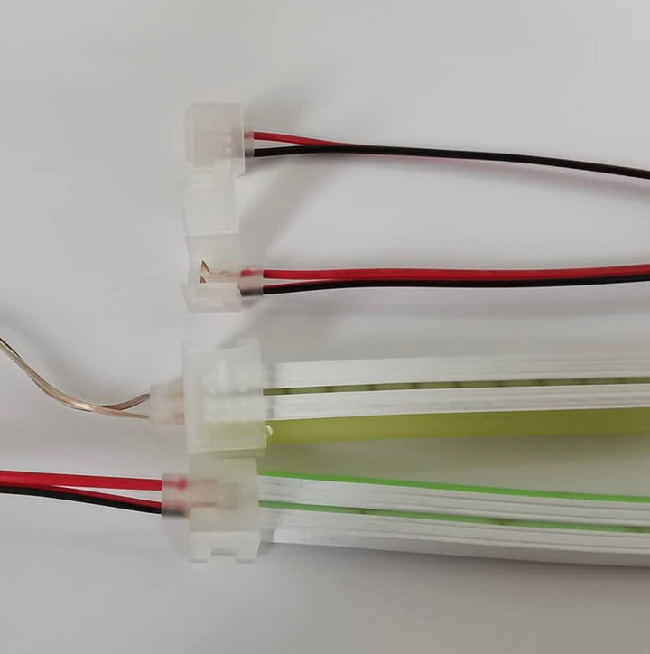 Outdoor Landscape Lighting LED 12V Low Voltage SLN 10 Pack Solderless Strip to Wire Connectors Package for 6x12mm Strip Light Neon