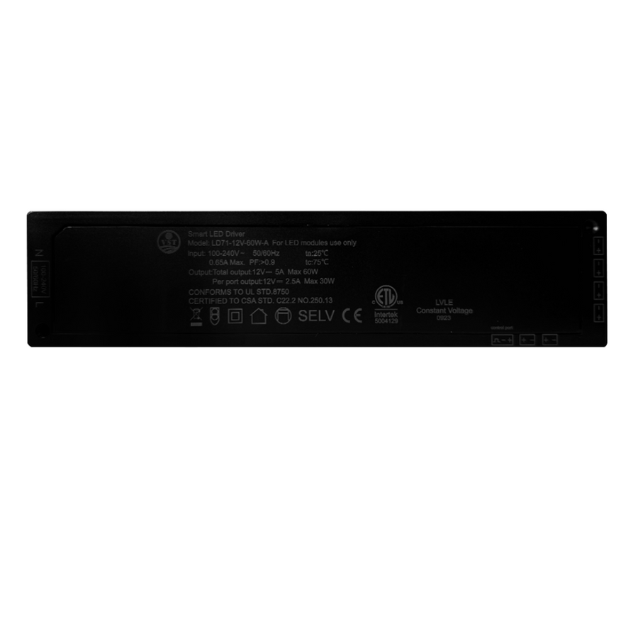 Outdoor Landscape Lighting LED 12V Low Voltage TSDC60 – Heavy Duty 12V DC 60W Low Voltage Transformer for LED Modules