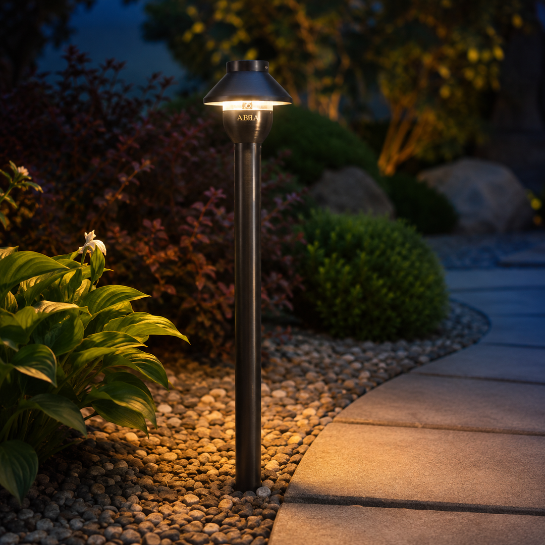 Outdoor Landscape Lighting LED 12V Low Voltage PLB01 Cast Brass Path Light | Low Voltage Landscape Light Lamp Ready G4 Socket