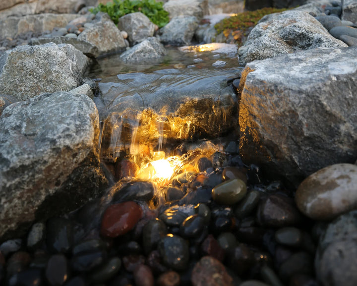 Outdoor Landscape Lighting LED 12V Low Voltage ULB01 Cast Brass Underwater Pond Light | 12V Low Voltage Landscape Light Lamp Ready MR16 Socket