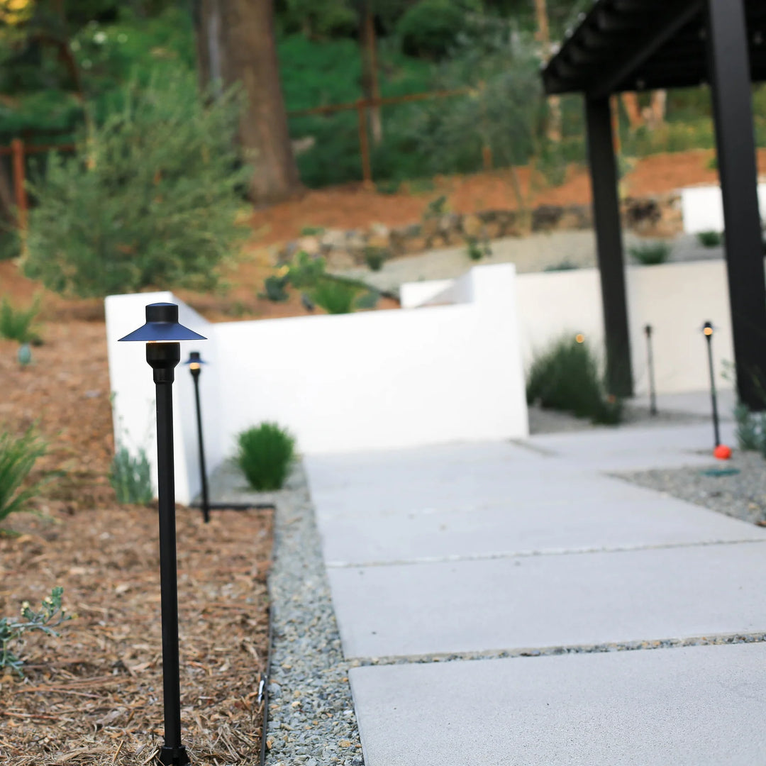 Outdoor Landscape Lighting LED 12V Low Voltage BPLP09 Tulay SH 18" Black Brass Path Light Low Voltage Outdoor Lighting