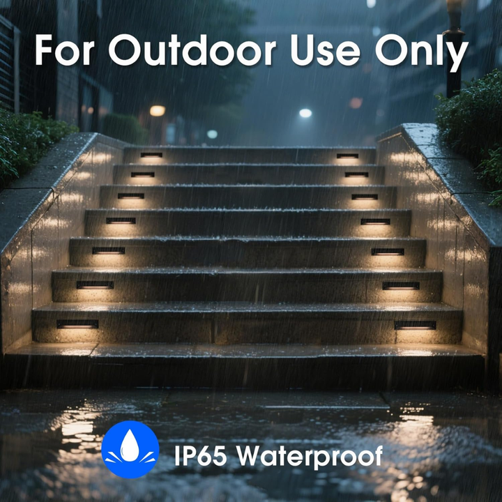 Outdoor Landscape Lighting LED 12V Low Voltage STLA13 6 and 8 Pack Low Voltage 12V 5W 8" 5CCT 2200K/2700K/3000K/4000K/5000K LED Landscape Deck Light, Outdoor Retaining Wall Lights, IP65 Waterproof Step Lights, for Stair Lighting and Yard Patio Pathway Walkway