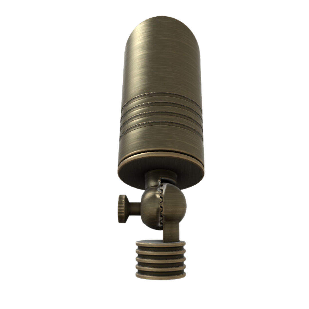 Outdoor Landscape Lighting LED 12V Low Voltage RAL8100 x20 Package Mini Brass Accent Light Low Voltage LED Outdoor Landscape Spotlight [FINAL SALE]