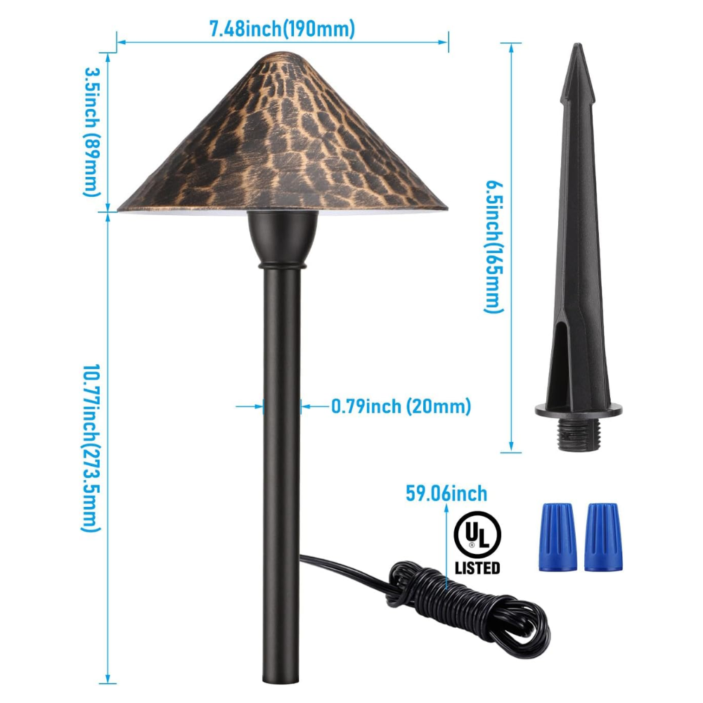 Outdoor Landscape Lighting LED 12V Low Voltage ALP49 4- and 12-Pack 3W 3000K Warm White Integrated LED Low Voltage Cast Aluminum Landscape Pathway Lights Package, Driveway Walkway Light