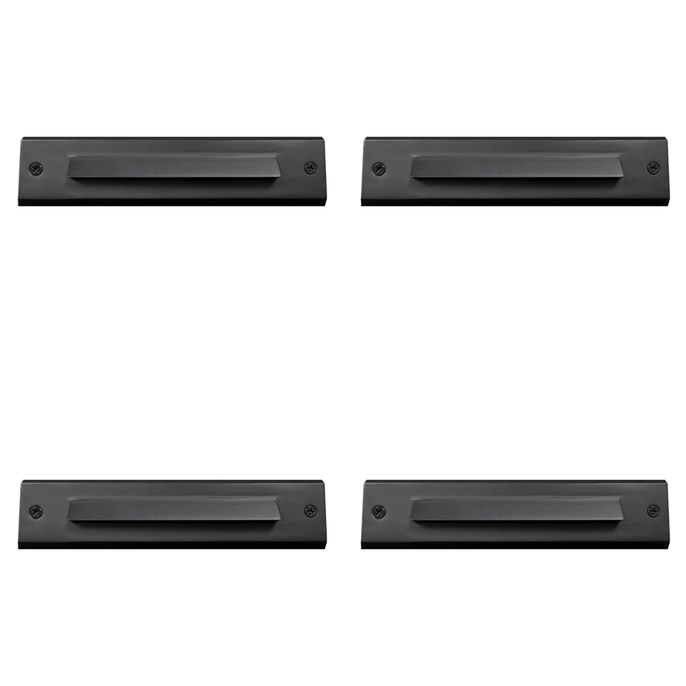 Outdoor Landscape Lighting LED 12V Low Voltage STB16 4x/8x/12x Package 2W LED Cast Brass 12V Low Voltage Surface Mounted Slim Horizontal Outdoor & Indoor 7.37" Step Light 4 Pack Dark Brass