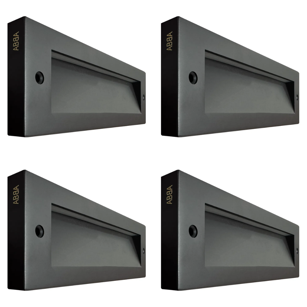 Outdoor Landscape Lighting LED 12V Low Voltage STBCC18 4x/8x/12x Package 3CCT 3W LED Cast Brass Outdoor Horizontal Modern 10.6" Step Light 12V Low Voltage Lighting Dark Brass 4 Pack