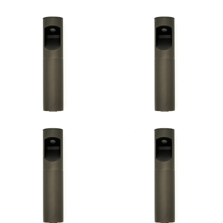 Outdoor Landscape Lighting LED 12V Low Voltage BPLP02 Boyd Brass Bollard 4x/8x/12x 4W 3000K Integrated LED Low Voltage Driveway Light Outdoor Landscape Lighting Brass 4 Pack