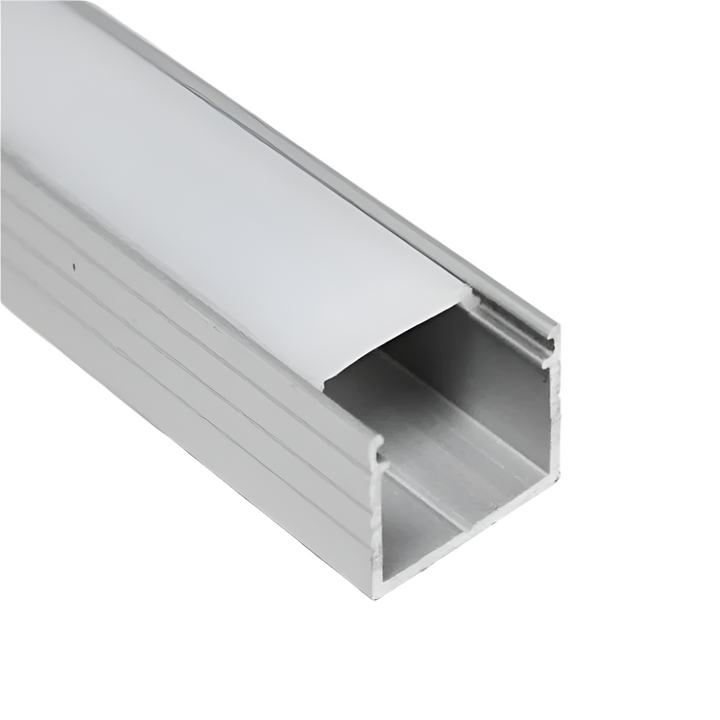 Outdoor Landscape Lighting LED 12V Low Voltage BN269 Rectangular 8 ft Aluminum Channel 0.70" x 0.50" 10 Pack LED Strip Light Cover End Caps