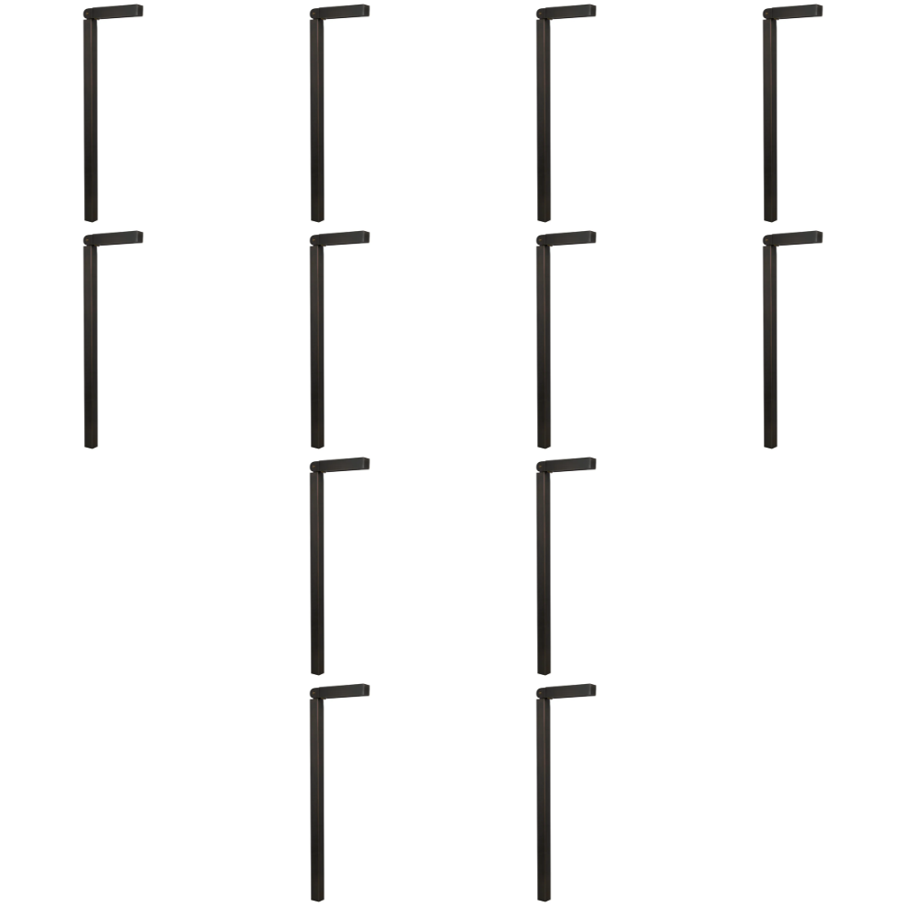 Outdoor Landscape Lighting LED 12V Low Voltage PLB14 4x/8x/12x Package Adjustable 3W 3000K Warm White Integrated Brass L-Shaped 12V Low Voltage Pathway Light 12 Pack Dark Brass